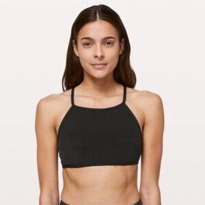 Lululemon Sea the Swim Black High Neck Swim Top New with Tags-SIZE 6